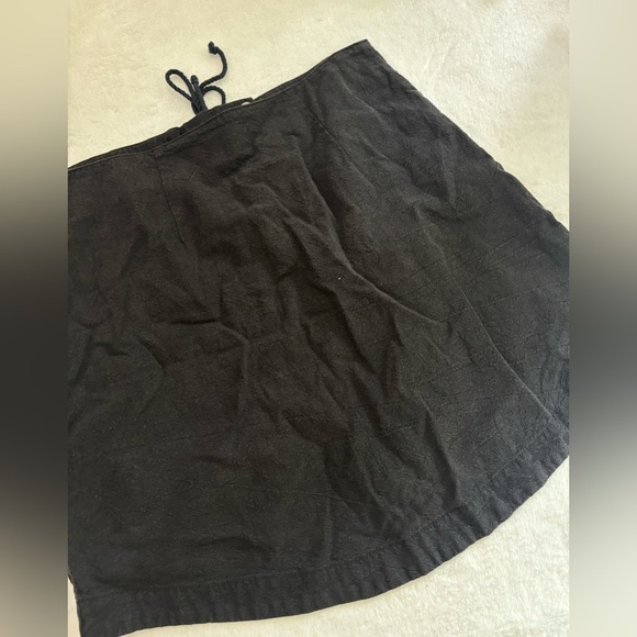 Free People Walk My Way Lace-Up Mini Skirt – Black, Size Medium - Picture 4 of 6